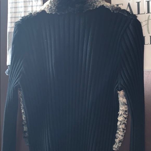 Fur Rhinestones Cardigan - Picture 2 of 2